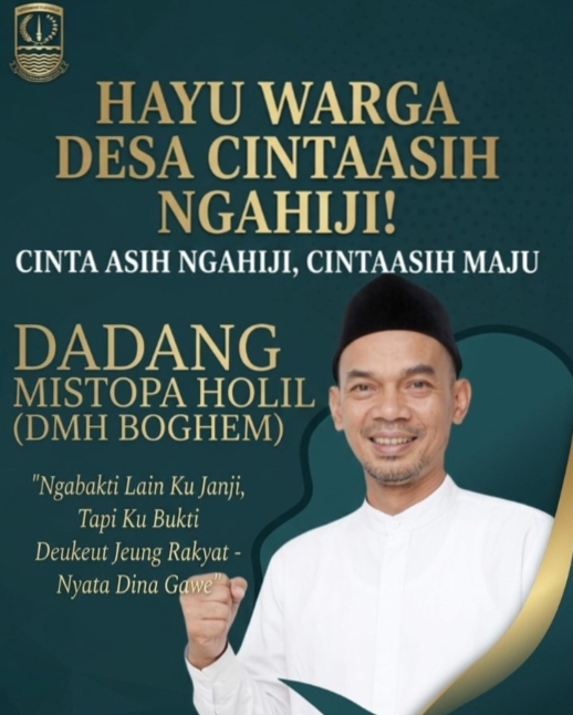 Berkat Dorongan Orang Tua juga Istri Tercinta Dadang Mustopa Holil /Bogem Siap Tandang Di Kontestasi Pilkades 2026