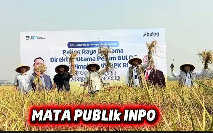 Direktur Bulog RI  Tegaskan, Kabupaten   Karawang Sawah Produktif/ sawah  Teknis jangan dikorbankan untuk komersil